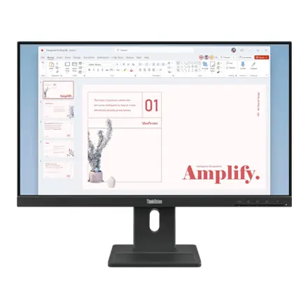 Lenovo ThinkVision E24-40 24" FHD IPS, 16:9, 100Hz, 4ms, 250nits 1xHDMI 1xDP - Pied réglable en hauteur