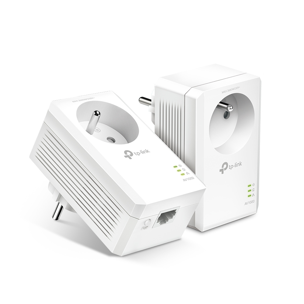 TP-Link AV1000 Powerline with AC PassThrough, BE version