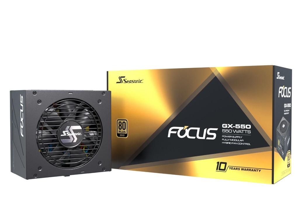 Seasonic Focus GX - 80+ Gold - Alimentation modulaire