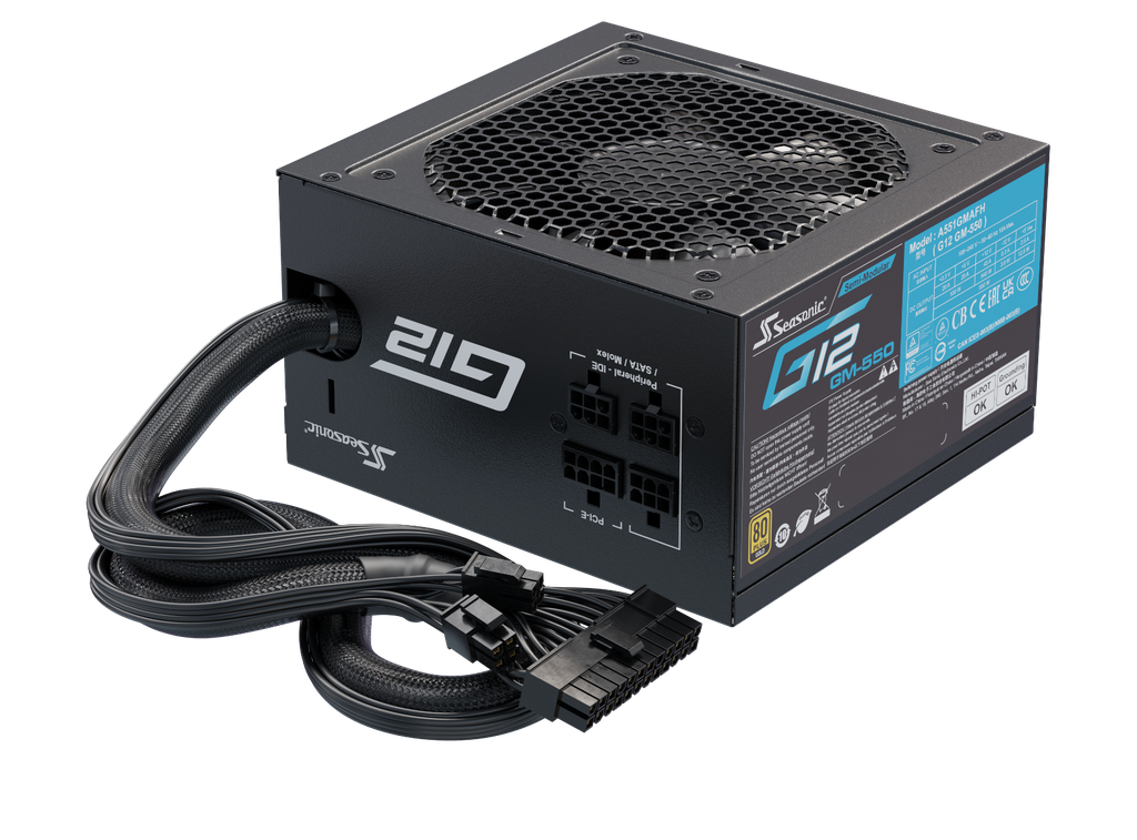 Seasonic G12 GM - 80+ Gold - Alimentation semi-modulaire