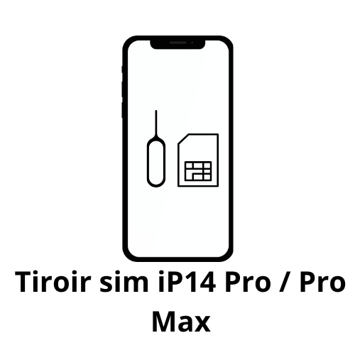 Tiroir sim iPhone 14 Pro / 14 Pro Max
