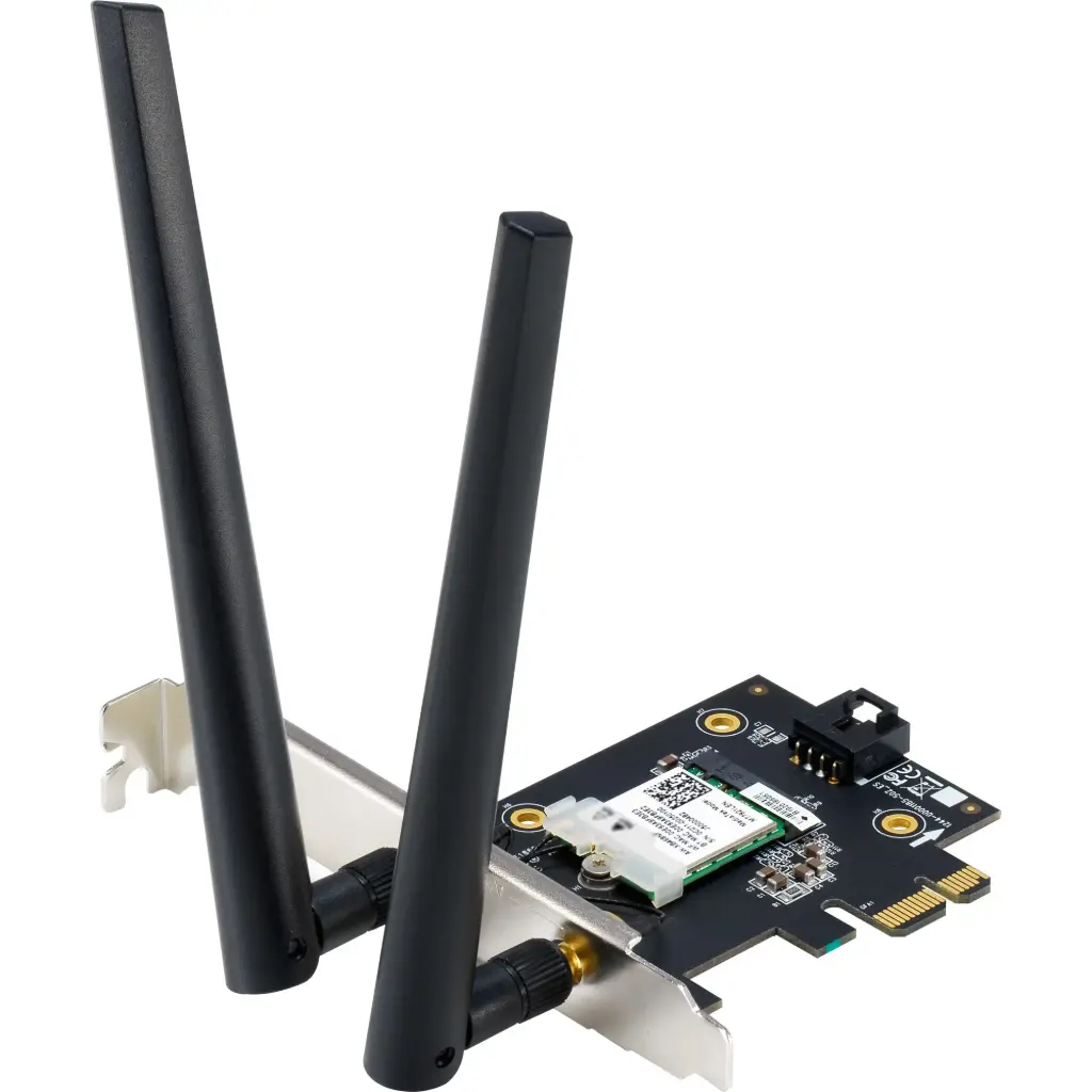Asus - Carte Réseau Wifi PCE-AXE5400 WiFi 6E PCI-E avec 2 antennes externes