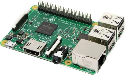 Raspberry Pi 3 Model B, Quad Core CPU 1.2 GHz, 1 GB RAM