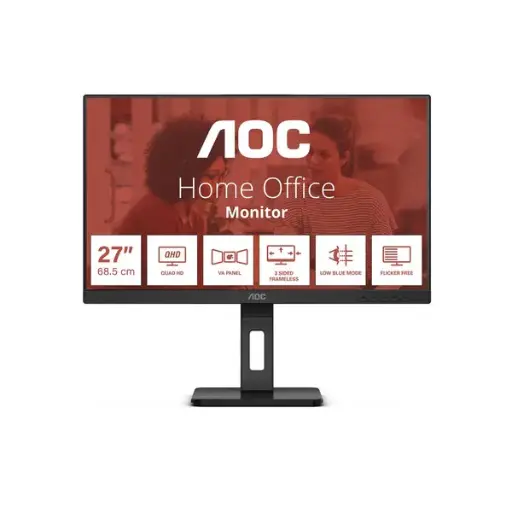 [Q27E3UMF] Moniteur AOC 27" QHD VA (1440p) - 75Hz 1x HDMI 1X DisplayPort - Hauteur ajustable